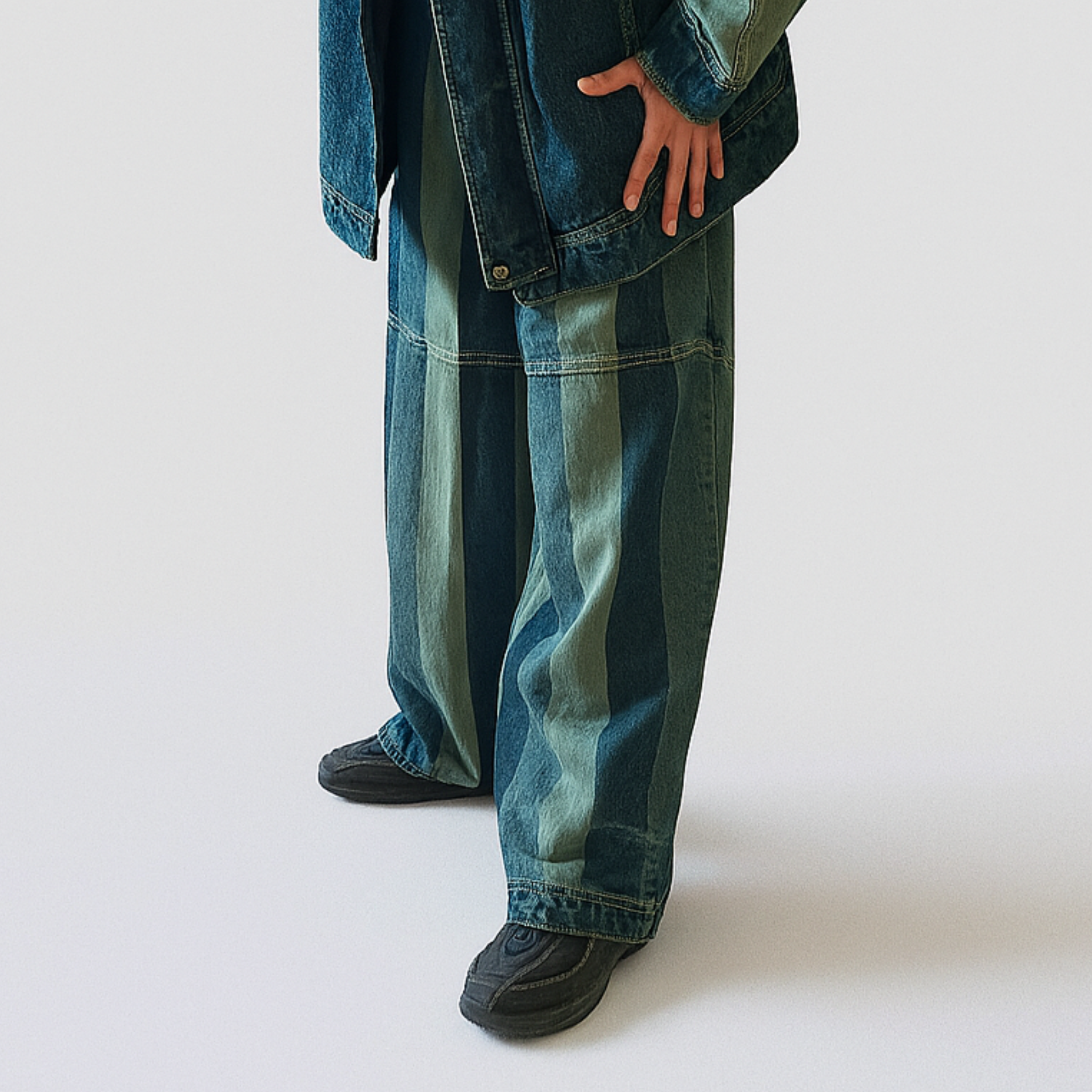 PAZIT Denim stripe pants – YIFAT FINKELSHTEIN