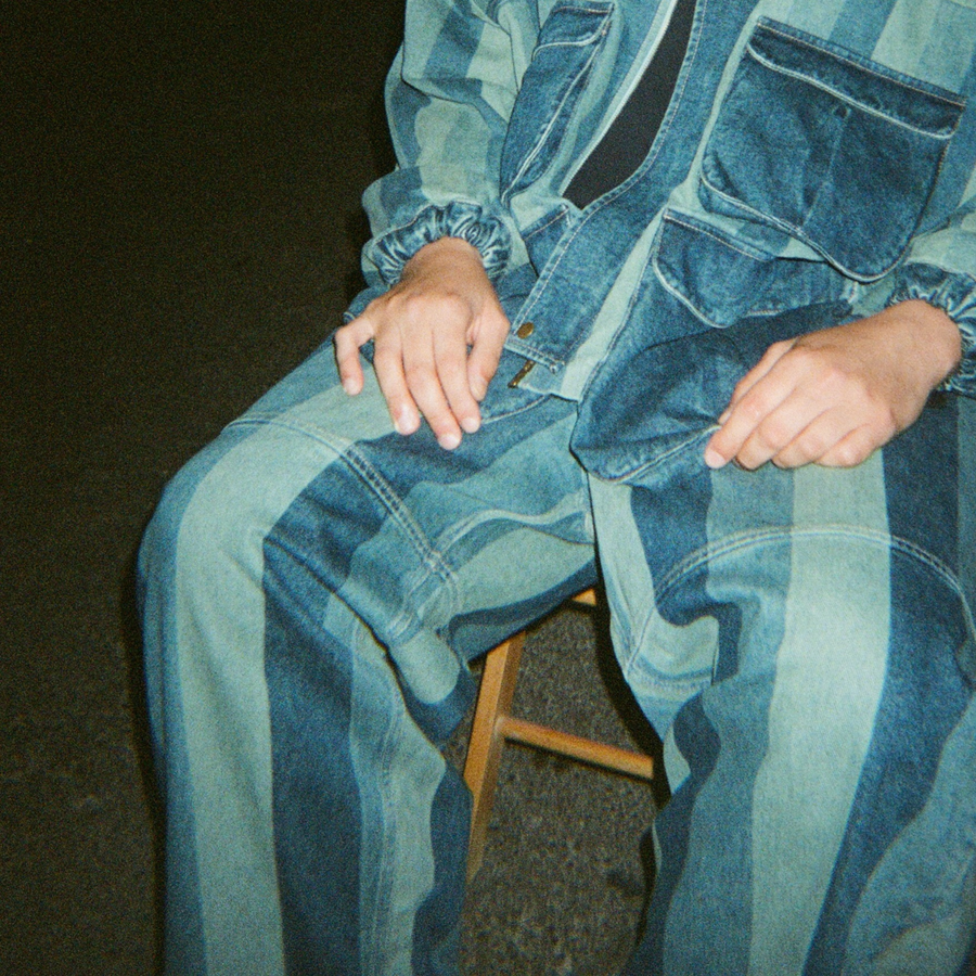 PAZIT Denim stripe pants