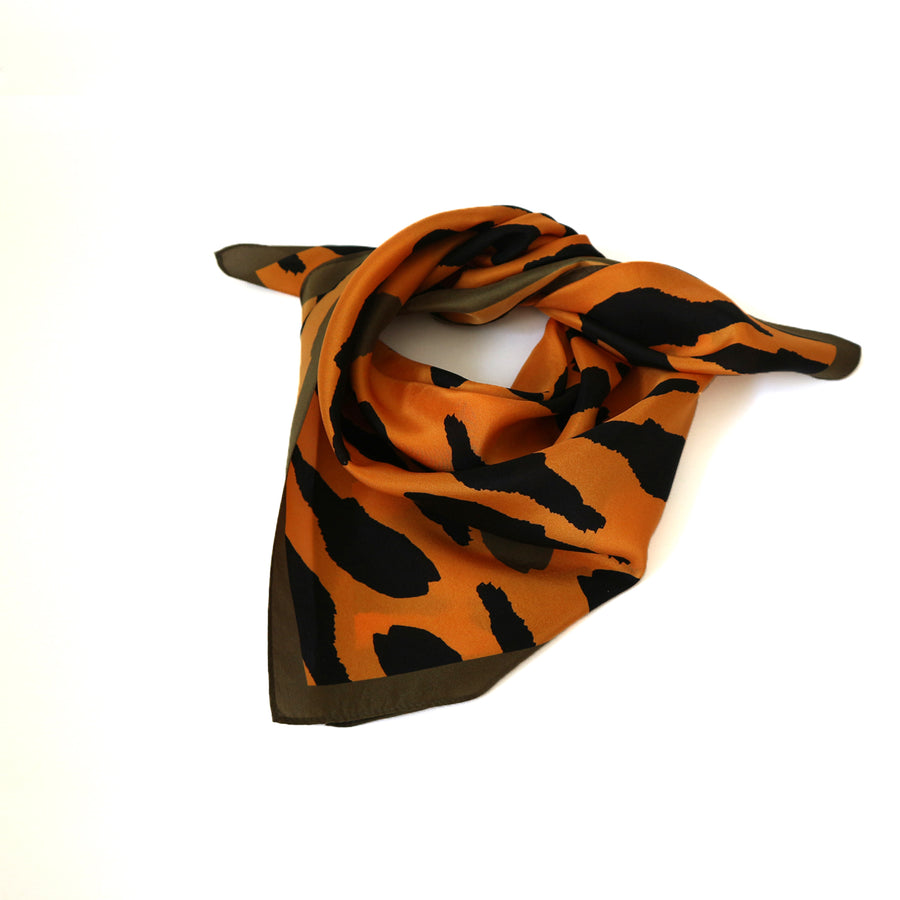 CAMOUFLAGE- silk scarf